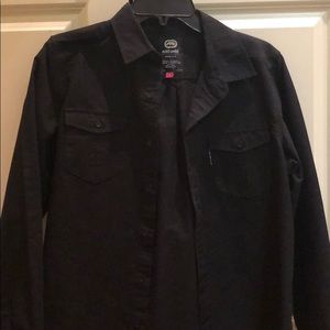 Men’s button down shirt.